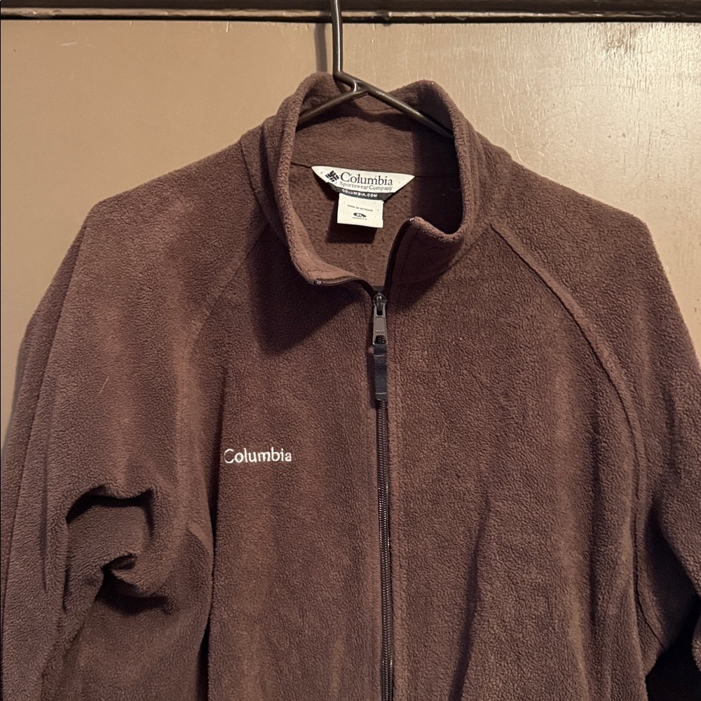 Columbia Brown Fleece Zip-Up Jacket Size XL - Picture 3 of 7